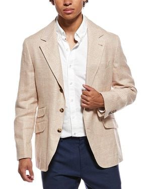 Brunello Cucinelli Linen & Wool-Blend Blazer - Natural