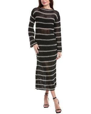 Faithfull the Brand Jesolo Crochet Maxi Dress - Black