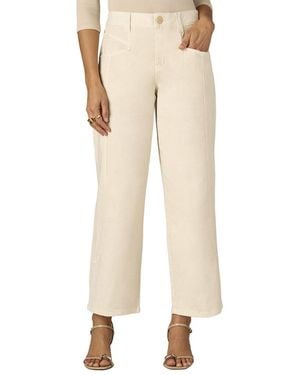 Wit & Wisdom Blanched Almond High Rise Barely Barrel Jean - Natural