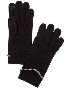 Portolano Cashmere Tech Gloves - Black
