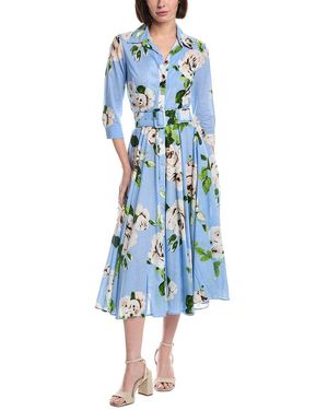 Samantha Sung Aster Midi Dress - Blue