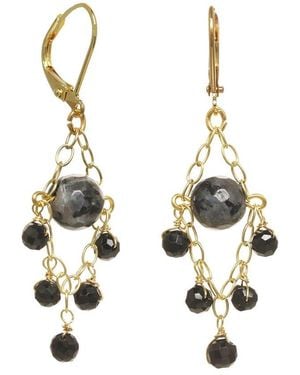 Rachel Reinhardt Jewelry 14K Over Agate Chandelier Earrings - Metallic