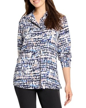 NIC+ZOE Petite Dot Top - Blue