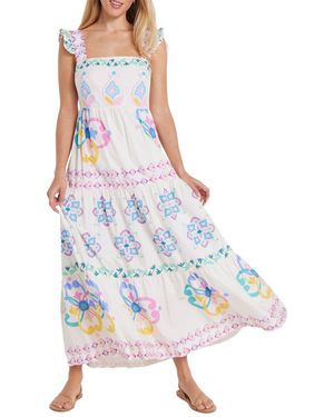 Hermoza Olivia Maxi Dress - White