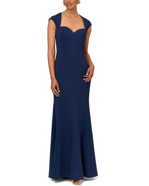 Aidan Mattox Cap Sleeve Gown - Blue