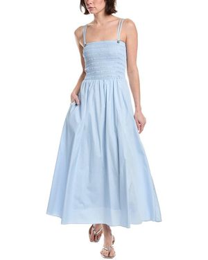 Rag & Bone Hallie Poplin Maxi Dress - Blue