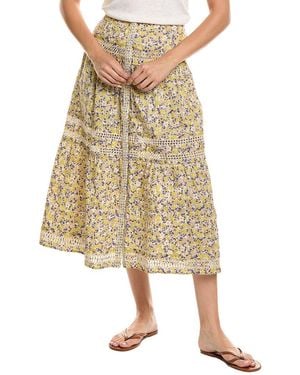 Maje Linen-Blend V-Neck Romper - Natural