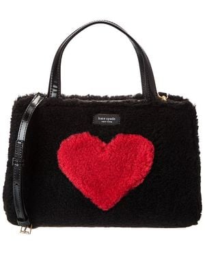 Kate Spade Sam Icon Intarsia Heart Small Tote - Red