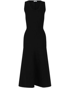 Ferragamo Sleeveless Midi Dress - Black