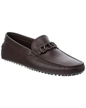 Tod's Leather Driver - Brown