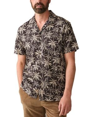 Faherty Hemp Blend Camp Shirt - Black