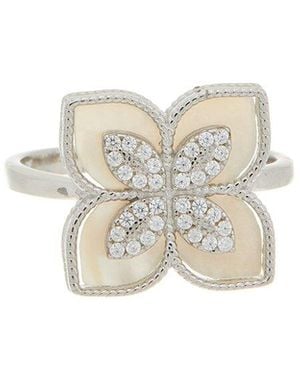 Meshmerise 18K Over Cz Ring - White