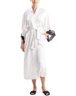 Natori Peony Glamour Robe - White