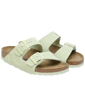 Birkenstock Arizona Narrow Suede Sandal - Green
