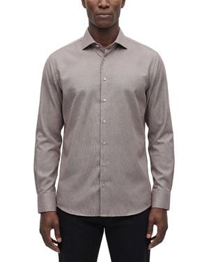 Eterna Twill Kent Shirt - Grey