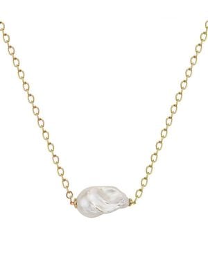 Effy Fine Jewelry 14K Over 26.0X18.0Mm Pearl Necklace - Metallic