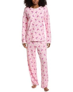 Ellen Tracy 2Pc Pyjama Set - Pink