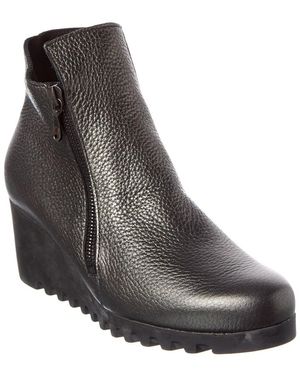 Arche Laelem Leather Wedge Bootie - Black