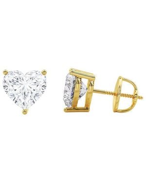 Lab Grown Diamonds 14K 7.00 Ct. Tw. Lab-Grown Diamond Earrings - Metallic