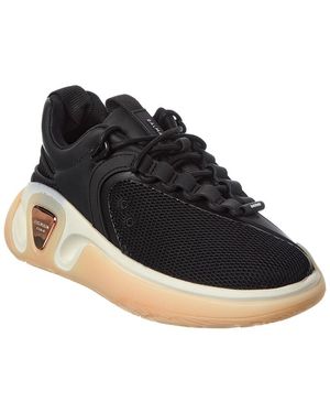 Balmain Runner Leather & Mesh Trainer - Black