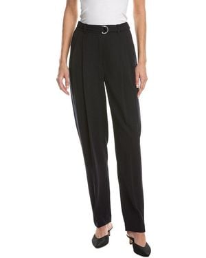 3.1 Phillip Lim Double Pleat Tapered Wool Trouser - Black