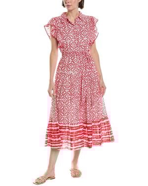 Ro's Garden Ernestine Shirtdress - Red