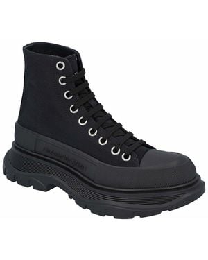McQueen Canvas Tread Slick Boot, Never Worn (Authentic Pre- Loved) - Black