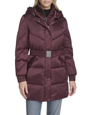 Andrew Marc Mallee Hooded Parka - Purple