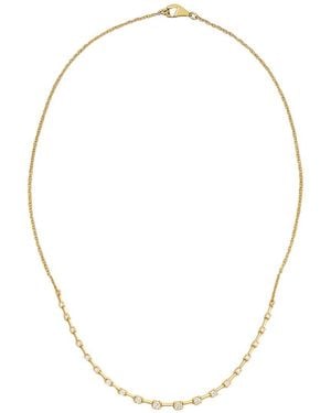 Prince Diamond & Jewelry 14K 1.03 Ct. Tw. Lab-Grown Diamond Station Necklace - Metallic