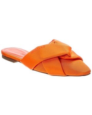 Ferragamo Alhe T Canvas Mule - Orange