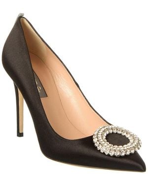 SJP by Sarah Jessica Parker Noussa 100 Satin Pumps - Black