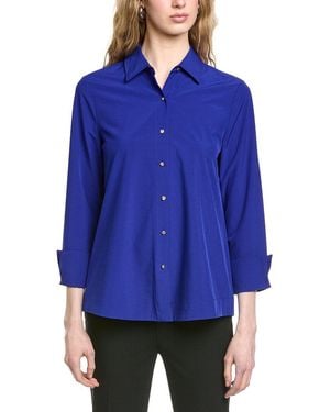 Joseph Ribkoff Button-Front Shirt - Blue