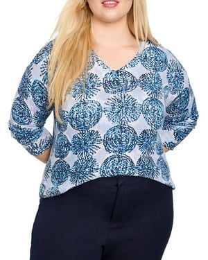 NIC+ZOE Plus Sand Dollar Supersoft Jumper - Blue