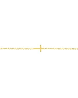 HAWLEY ST 14K Religious Anklet - White