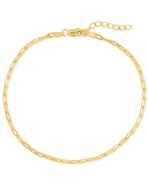 Sterling Forever Paperclip Chain Bracelet - Metallic