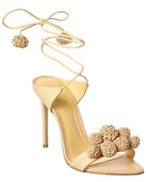 Alexandre Birman Resse Raffia Sandal - Metallic