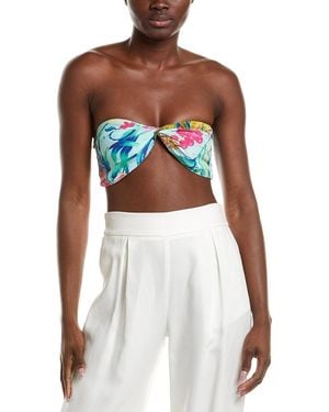 Rococo Sand Bandeau Top - White