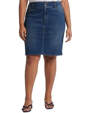 NYDJ Plus Olympus Skirt - Blue