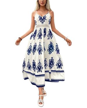 CHARLOTTE GREEN Midi Dress - Blue