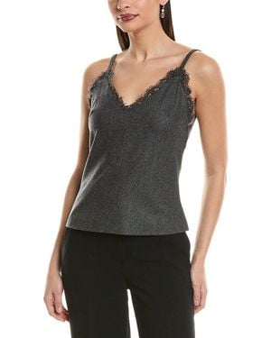 Brunello Cucinelli Wool & Cashmere-blend Cami - Black