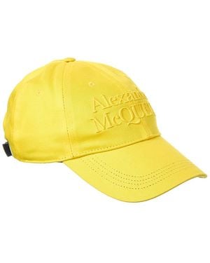 McQueen Logo Cotton Hat - Yellow