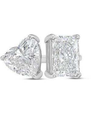 Diana M. Jewels Diana M. 14K 4.00 Ct. Tw. Lab-Grown Diamond Two-Stone Ring - White