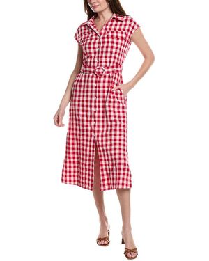 ANNA KAY Gingham Shirtdress - Red