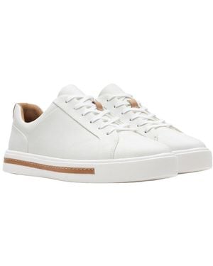 Clarks Maui Lace Leather Sneaker - White