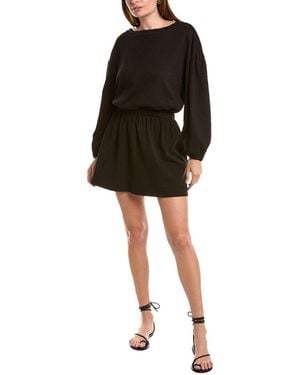 Chaser Brand French Terry Mini Dress - Black