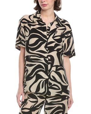 Enza Costa Resort Shirt - Black