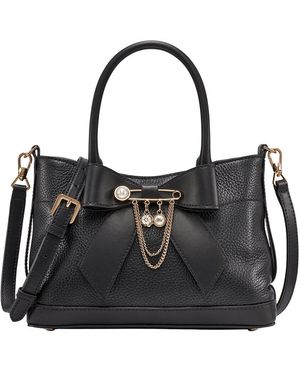 KARL LAGERFELD Karl Laggerfeld Gisele Leather Tote - Black