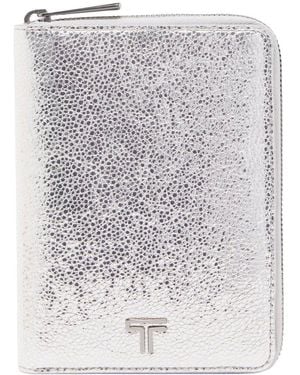 Tumi Belden Leather Zip-Around Passport Case - Gray
