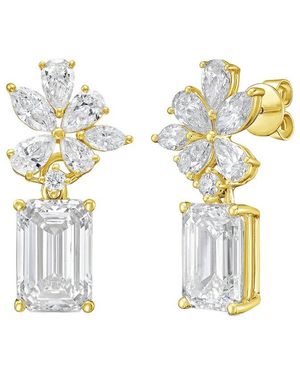 Diana M. Jewels Diana M. 14K 10.00 Ct. Tw. Lab-Grown Diamond Earrings - Metallic