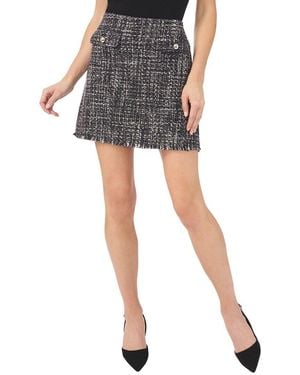 Ted Baker Tweed A-Line Wool-Blend Mini Skirt - Black